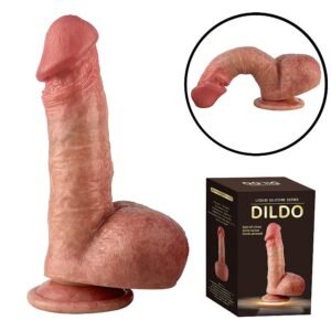 Pênis Realístico com Ventosa - Silicone Líquido - 17,0 x 4,0 cm