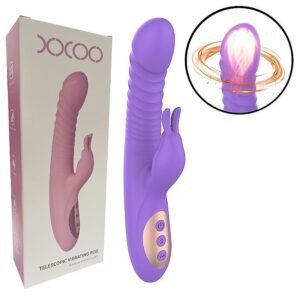 Vibrador de ponto G e clitóris com Pulsação, Vai e vem com Rotação 360° e Aquecimento