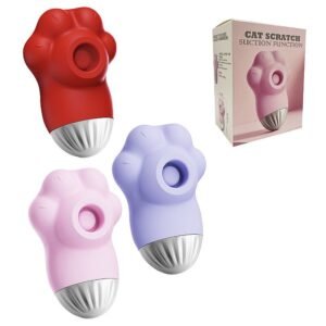Vibrador de Clitóris / com Pulsação - Formato de Patinha - 6.8 x 3.8